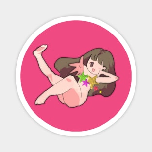 Magical girl transformation (transparent) Magnet